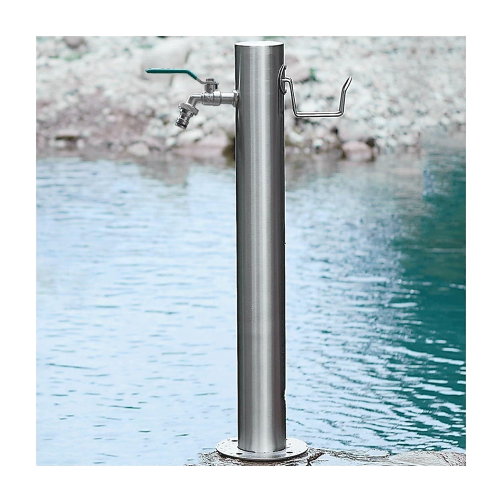 XDLEDMKIZ Water Column Antifreeze Water Tap Steel Hose Stand with Faucet Outdoor Decorative Fountain Cylindrical Hydrant