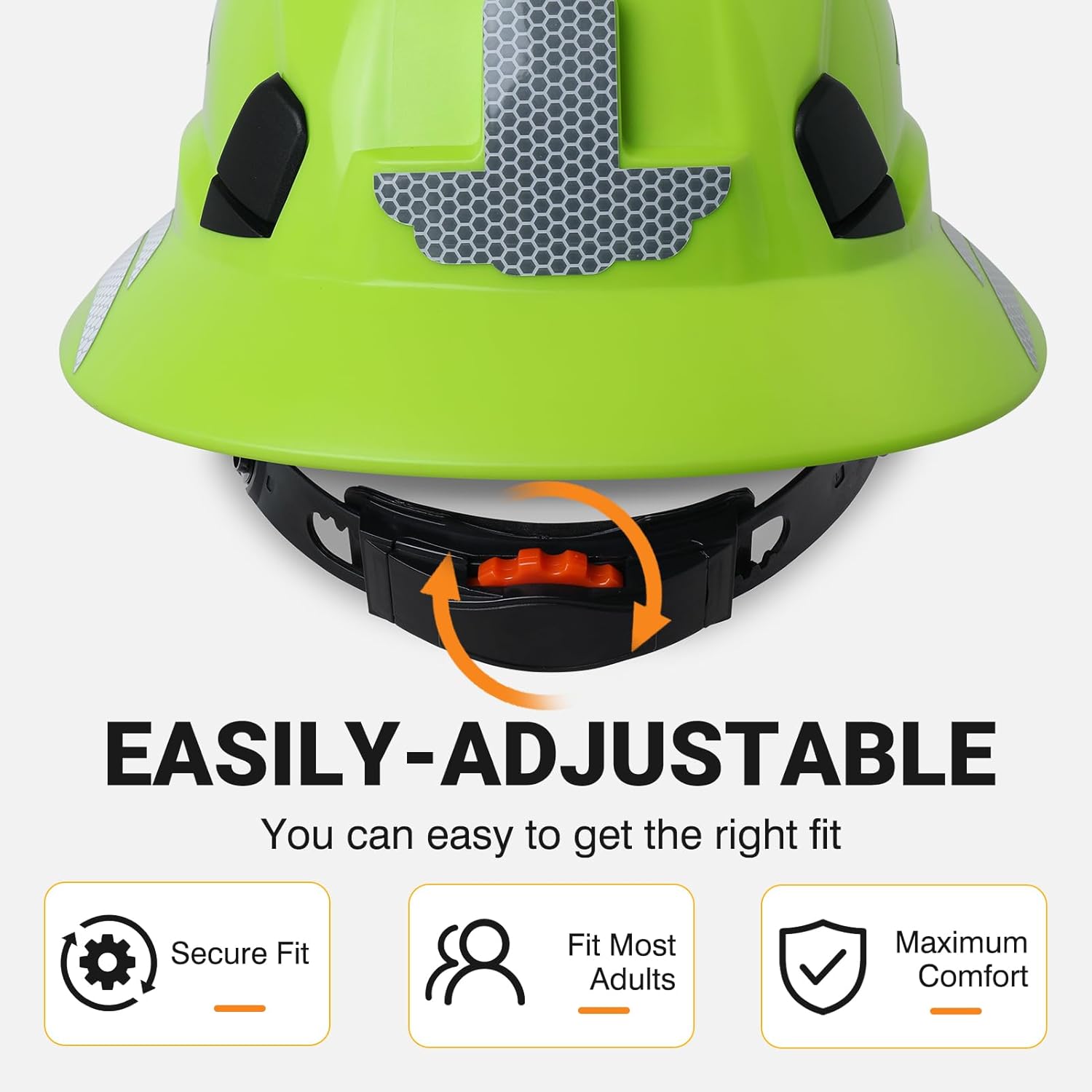 Full Brim Hard Hat Vented Safety Helmet for Construction OSHA Approved Cascos De Construccion Work Hard Hat for Men Women