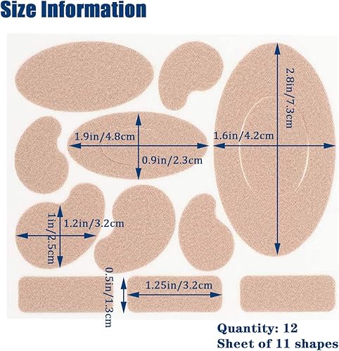 Miniatura 2 de Cinta Moleskin para pies, relleno de piel de moleskin, parche de piel de topo para zapatos, almohadillas adhesivas de franela, calcomanías adhesivas