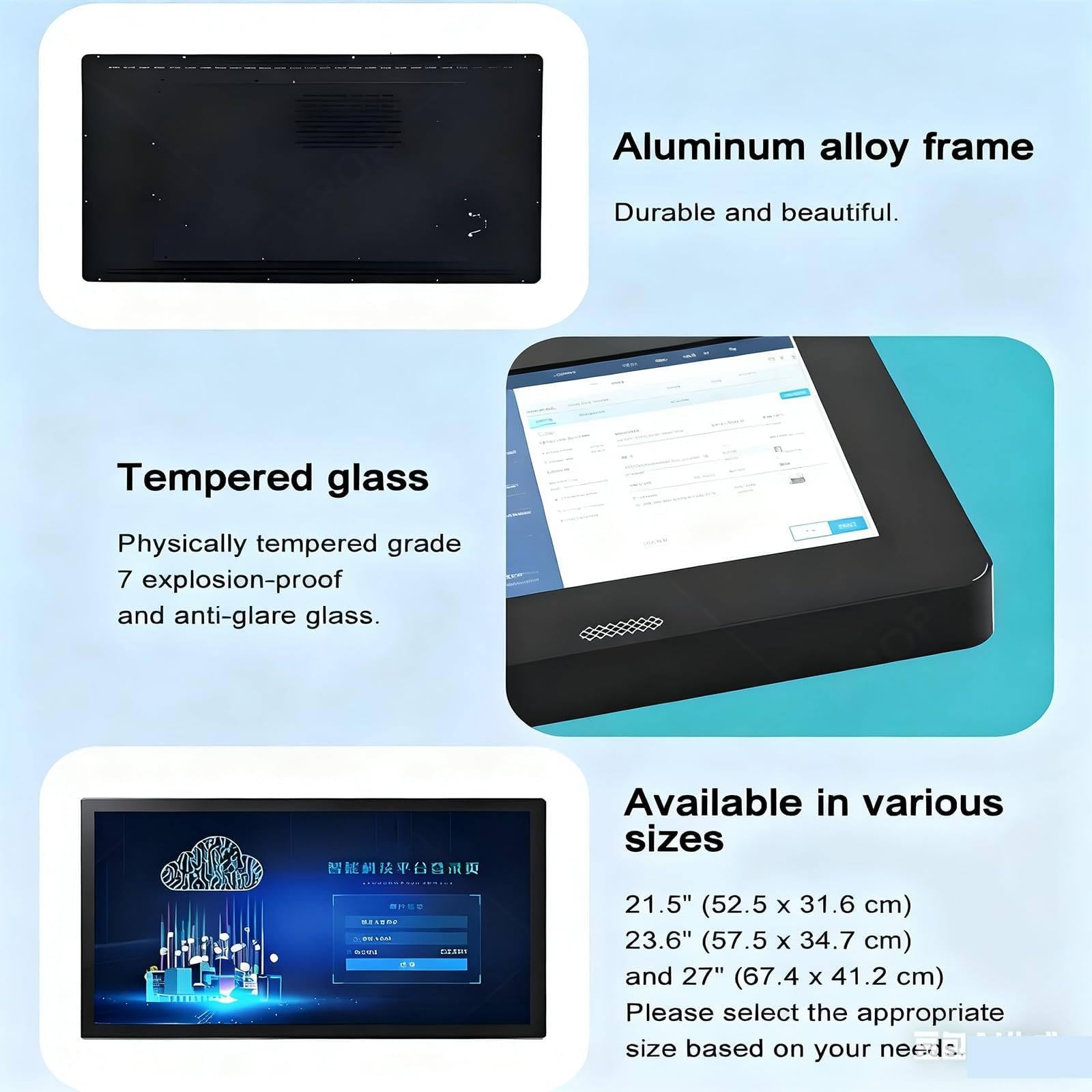 Lettore multimediale digitale wireless per TV, video USB e display fotografico, supporto paesaggio/ritratto per segnaletica