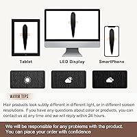 Vista 7 de FLUFYMOOZ extensión de cola de caballo, 36 pulgadas de largo, liso, cola de caballo sintética con cordón, postizos de cola de caballo falsa, suave