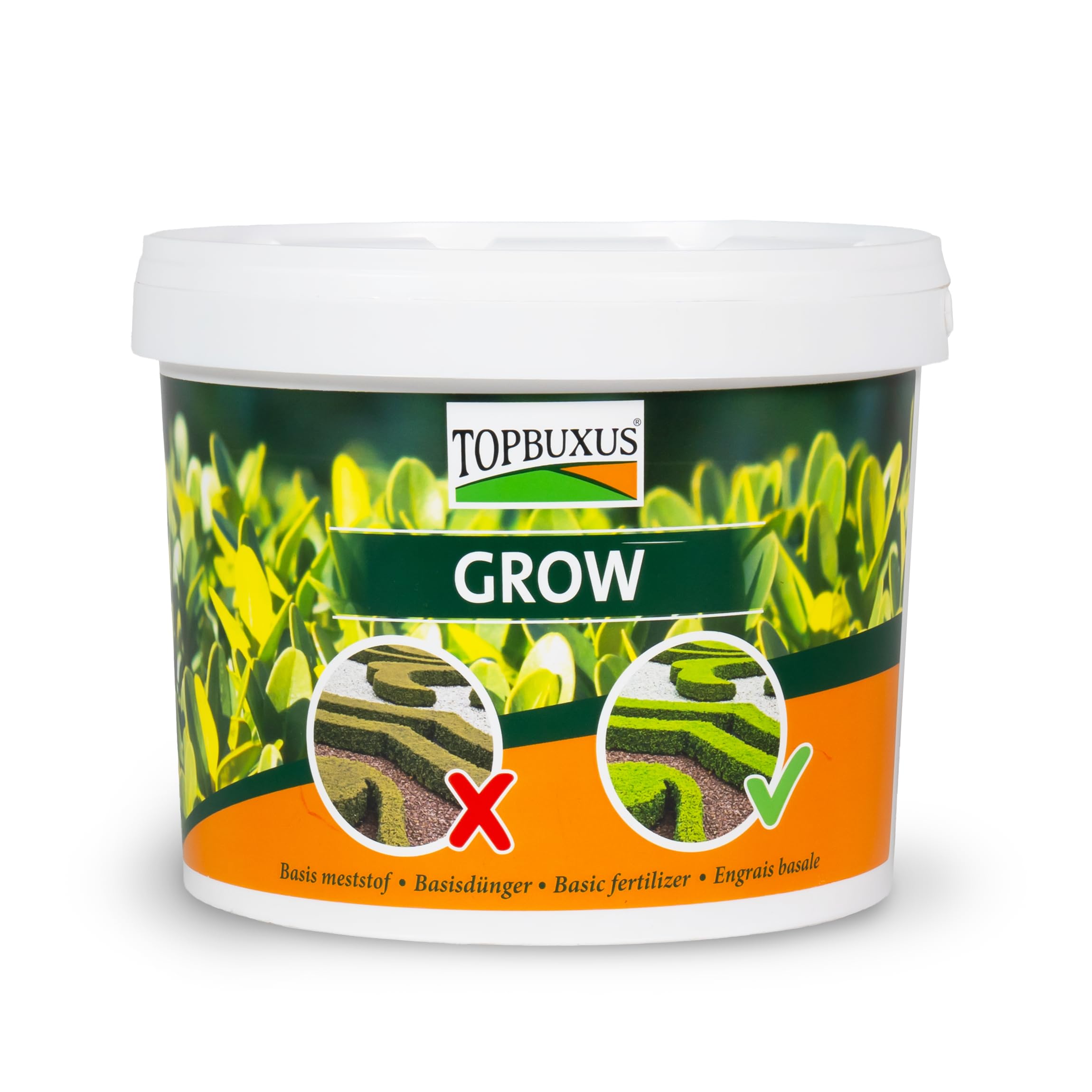 TOPBUXUS GROW - Professioneller Buchsbaumdünger - 5kg für 100m2 - Keine gelben Blätter