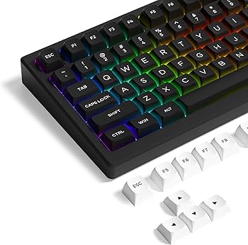 Amazon | 187キー キーキャップ XVX ダブルショット PBT キーキャップ