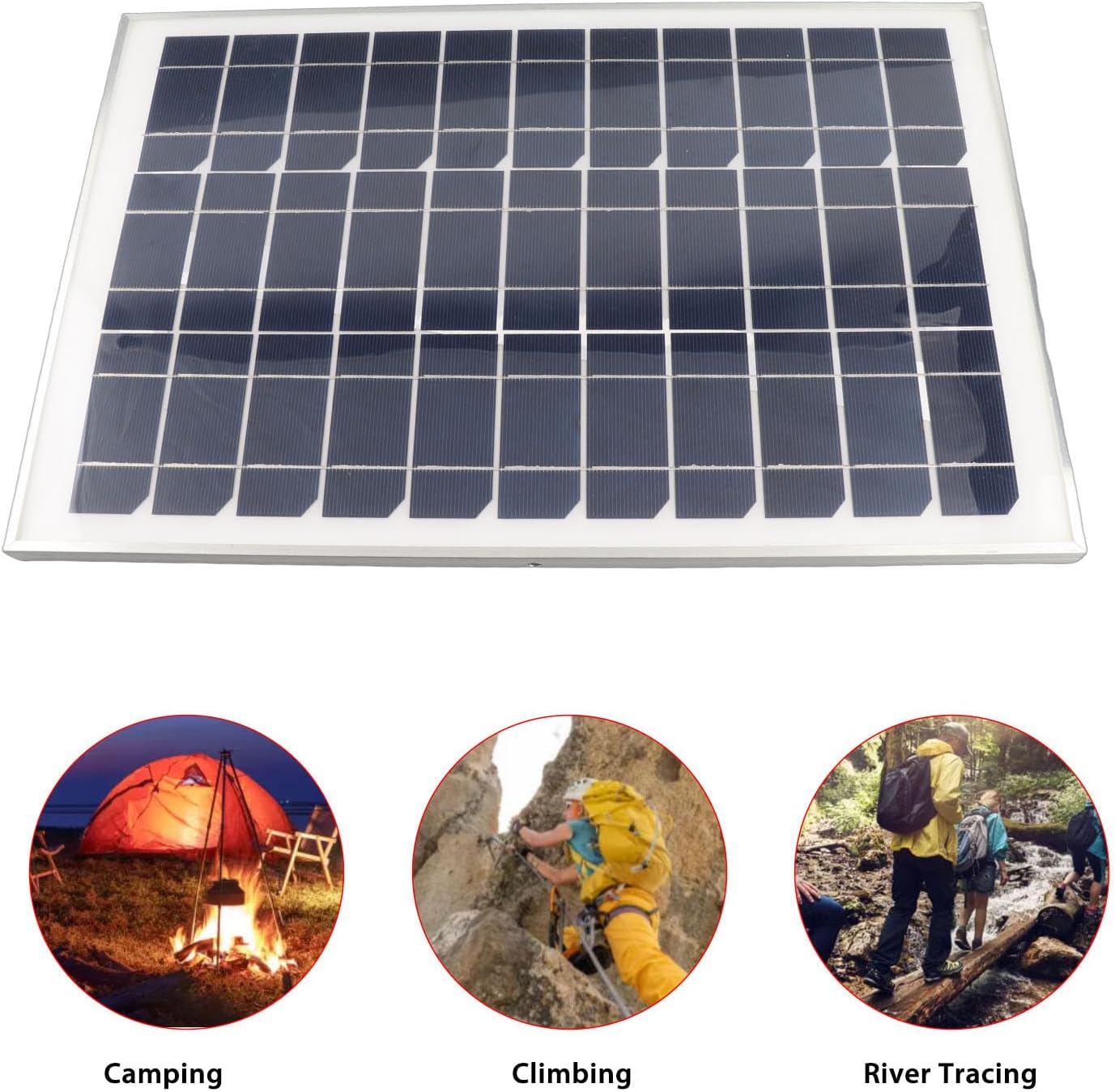 Small Solar Panels, Solar Panel Battery Charger Kit, 100W, 18V Monocrystalline Silicon, 15.7x10.8in - Dual USB MPPT Controller, Fast Stable Charging, Ideal for Car RV Marine Boat