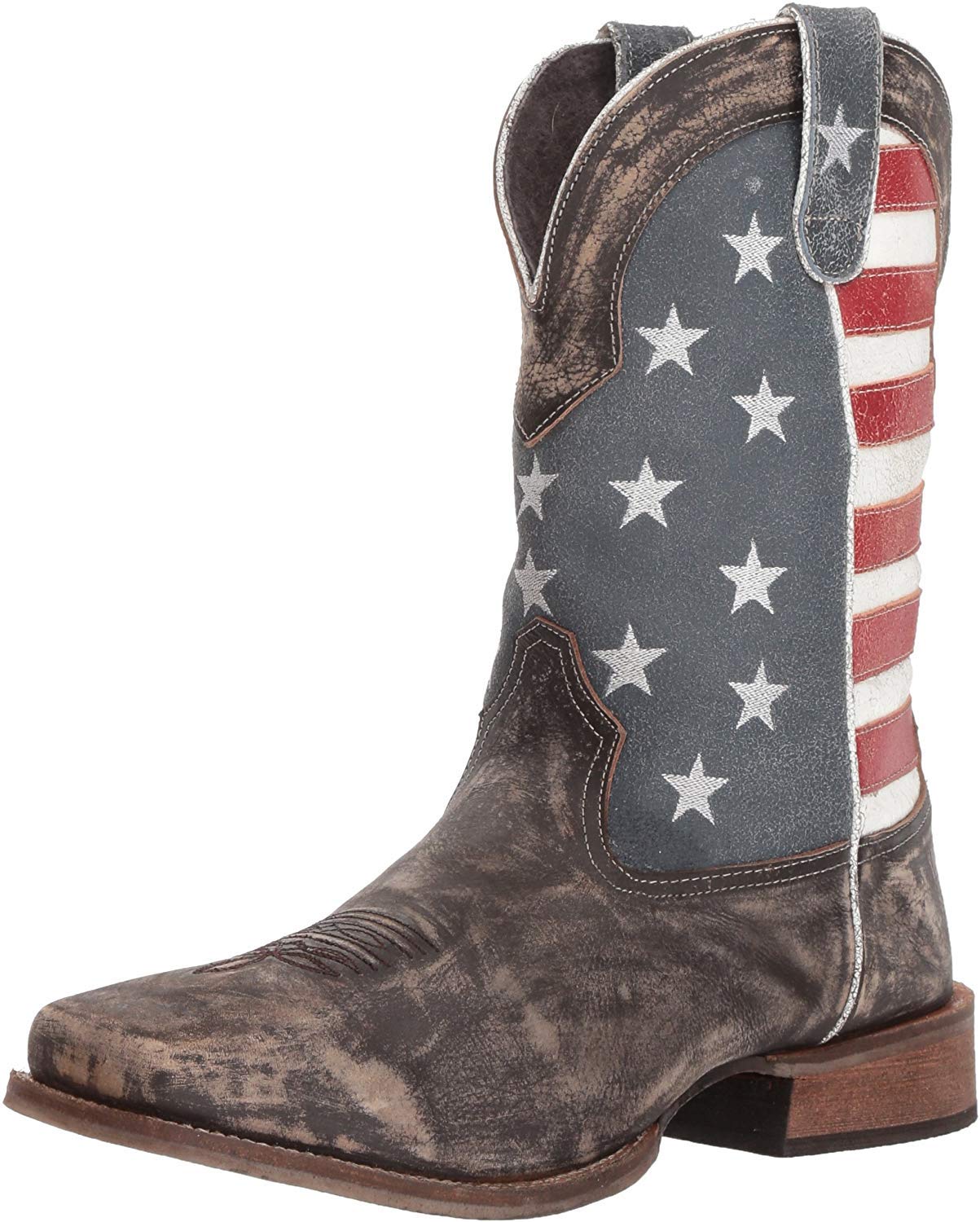 Bota Country Masculina Roper - Couro Marrom 10.5 Wide
