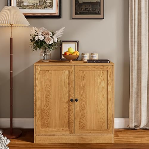 Miniatura 2 de TUSY Juego de 2 gabinetes de entrada modernos con almacenamiento, gabinete de buffet de 63 pulgadas de ancho con puertas para comedor, consola