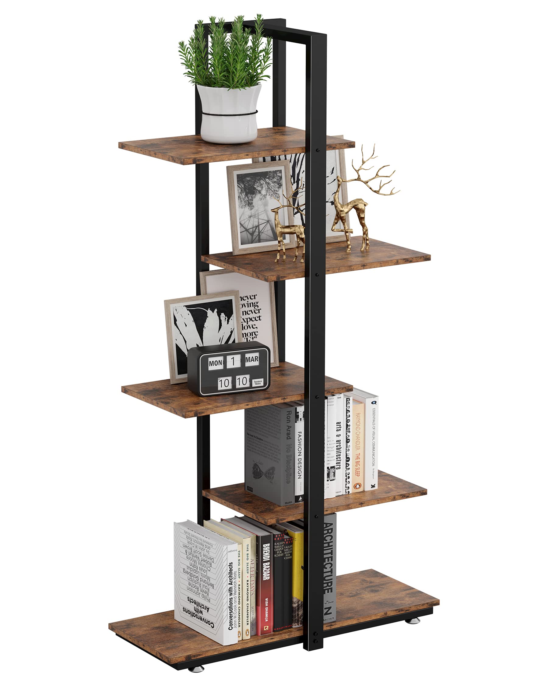 Buy IRONCK Industrial Bookcases and Bookshelves 5Tier Ladder Bookshelf