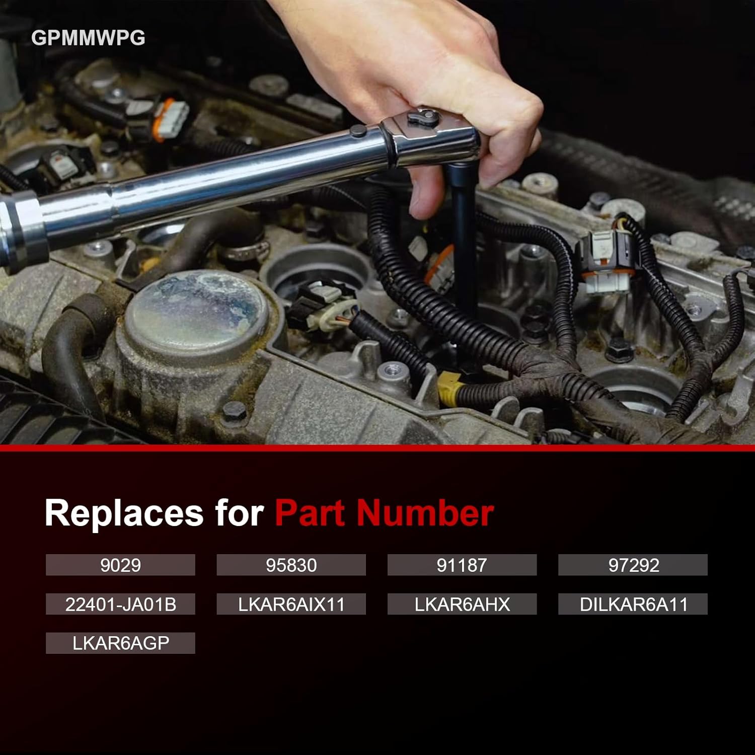 Double Iridium Spark Plug 9029 Compatible with Nissan Sentra 1.5L 1.6L 1.7L 1.8L 2L 2.5L, for Altima 2L 2.5L 3.5L, for Rogue Select 2.5L, Replace for 22401-JA01B, 4 Pack