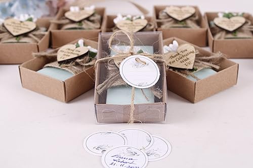 Miniatura 81 de HTF Pack of 5 Wedding Gifts Handmade Lavender Scented Mini Soap, Wedding Favors, Bridesmaid Gifts, Bridal Shower Gifts, Engagement Gifts, Wedding