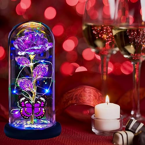 Miniatura 7 de Regalos de rosas para el día de San Valentín para ella, regalos del día de San Valentín para su madre, esposa, novia, regalos de rosas iluminadas