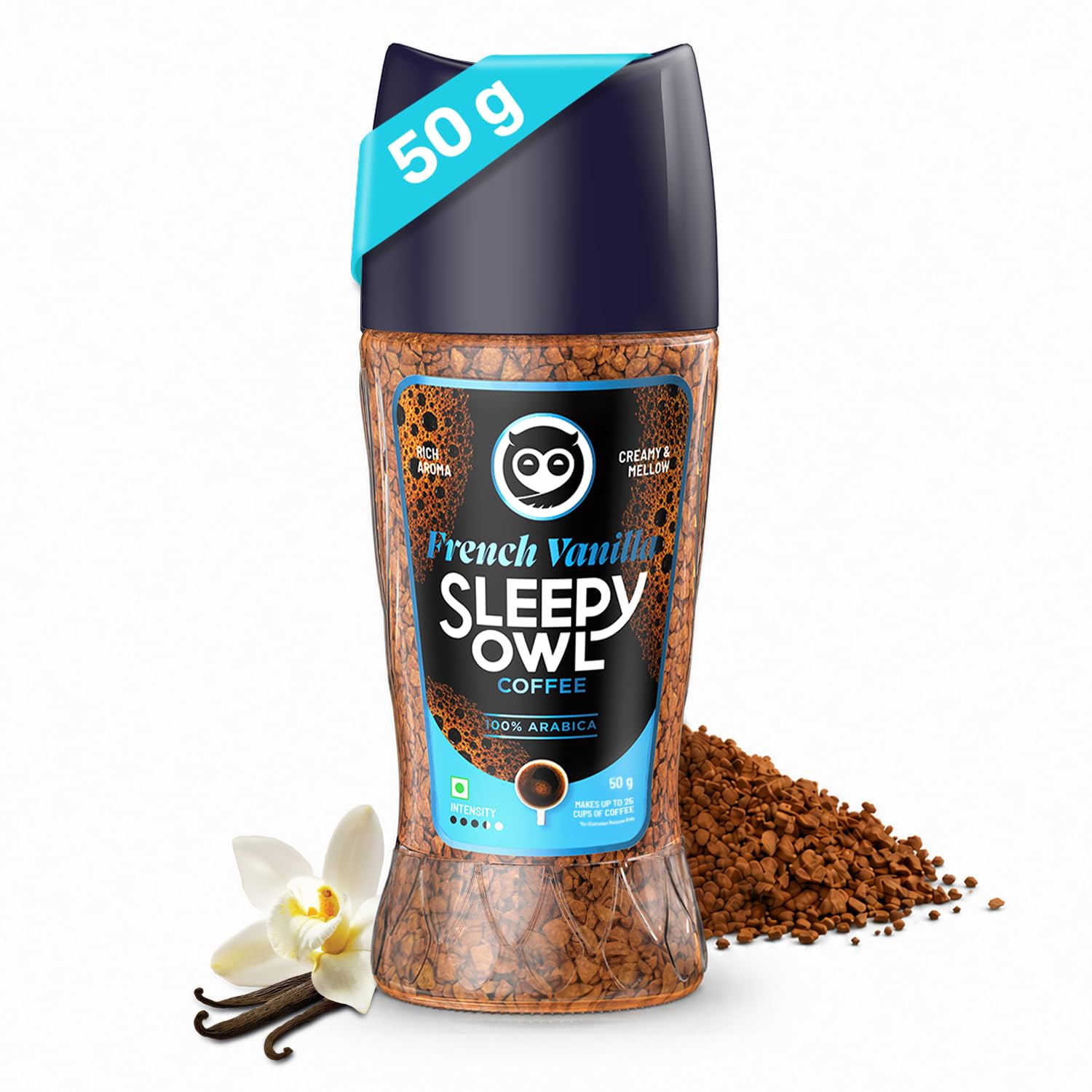 Sleepy Owl French Vanilla 100% Arabica Instant Flavoured Coffee