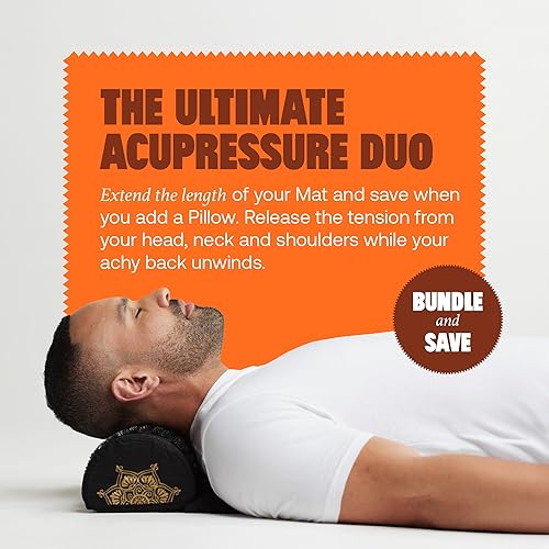 Vista 4 de ShaktiMat Classic Estera de Acupresión Nivel 2 de Intensidad en Negro Shakti, Alivia el Estrés y la Tensión, Promueve la Relajación
