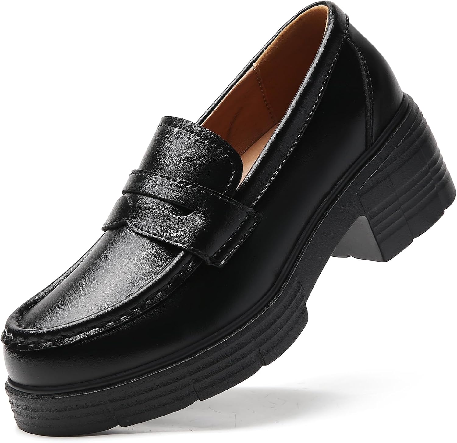 Loafers for Women Platform Chunky Loafers Penny Comfortable Loafers, Womens Busines...