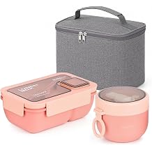 Lunch Box with Lunch Bag, 850ml Bento Box Complete Set