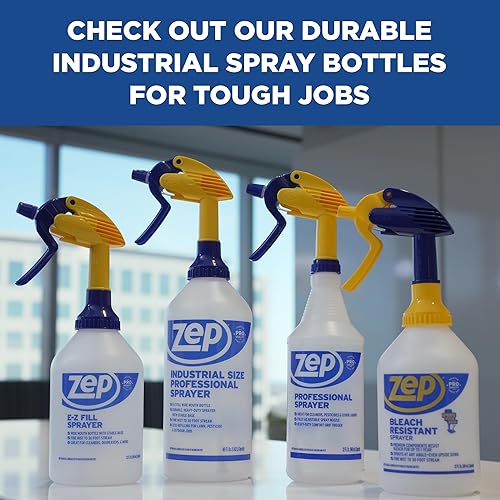 Miniatura 9 de Zep E-Z Fill - Pulverizador profesional – 32 onzas (caja de 8) – U43008 – Botella de spray de boca ancha para verter fácilmente, alto rendimiento,