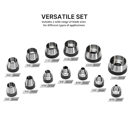Miniatura 28 de Perforadora de transferencia Neiko 02621A, juego de 28 unidades, tratado con calor aleación de acero