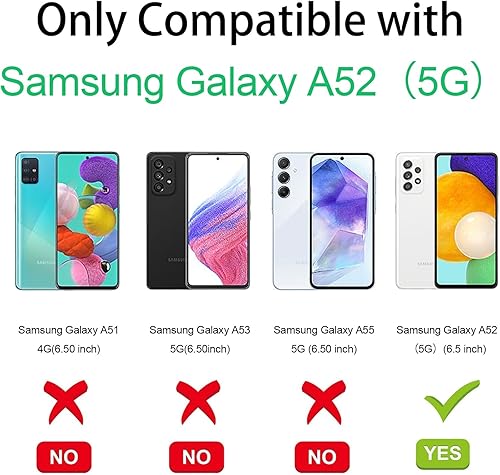 Miniatura 2 de Paquete de 2 fundas de teléfono para Samsung Galaxy A52 5G de 6.5 pulgadas, diseño estético de linda sonrisa, silicona suave, delgada, TPU, a prueba