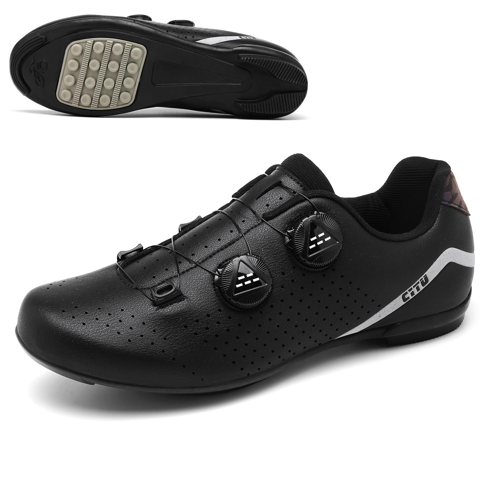Scarpe ciclistiche Senza Chiusura Road e Scarpe MTB Sneaker Senza Blocco Esterne al Interno traspirato
