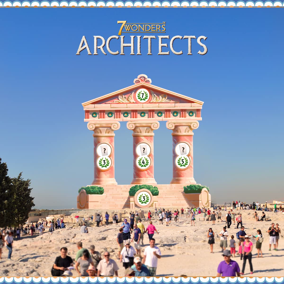 Asmodee - 7 Wonders Architects, Gioco da Tavolo, 2-7 Giocatori, 8+ Anni, Edizione in Italiano