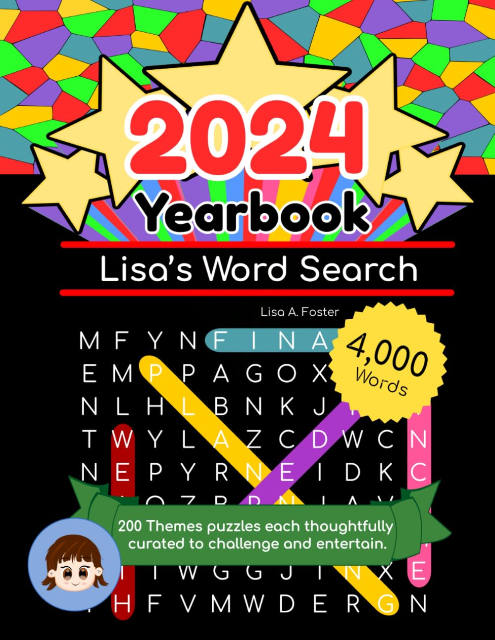 Buy Lisa’s Word Search 2024 Yearbook 200 Themes puzzles each thoughtfully curated to challenge