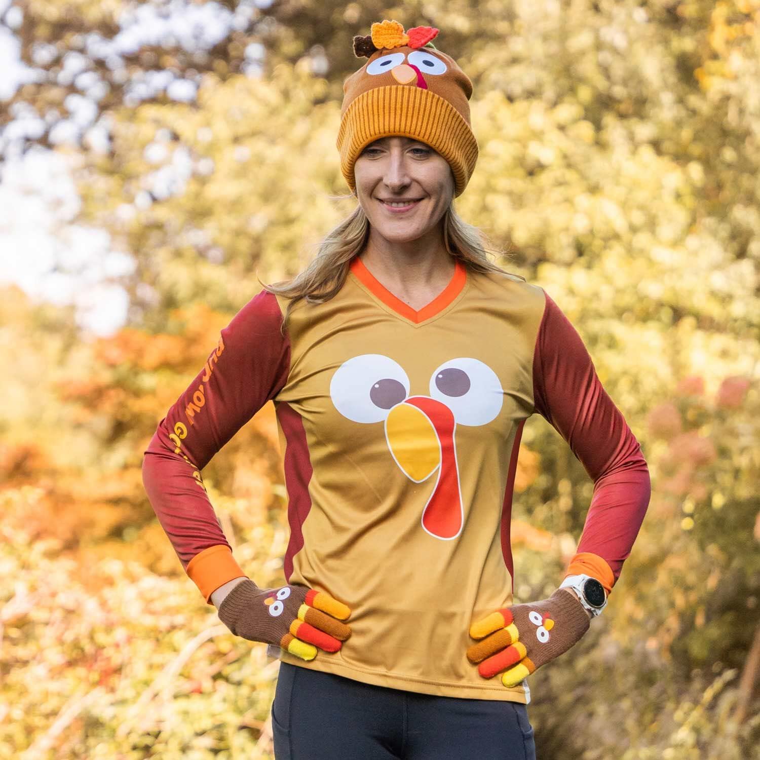 Gone For a Run Runner's Holiday Themed Apparel | Women's Running Long Sleeve Performance Shirt