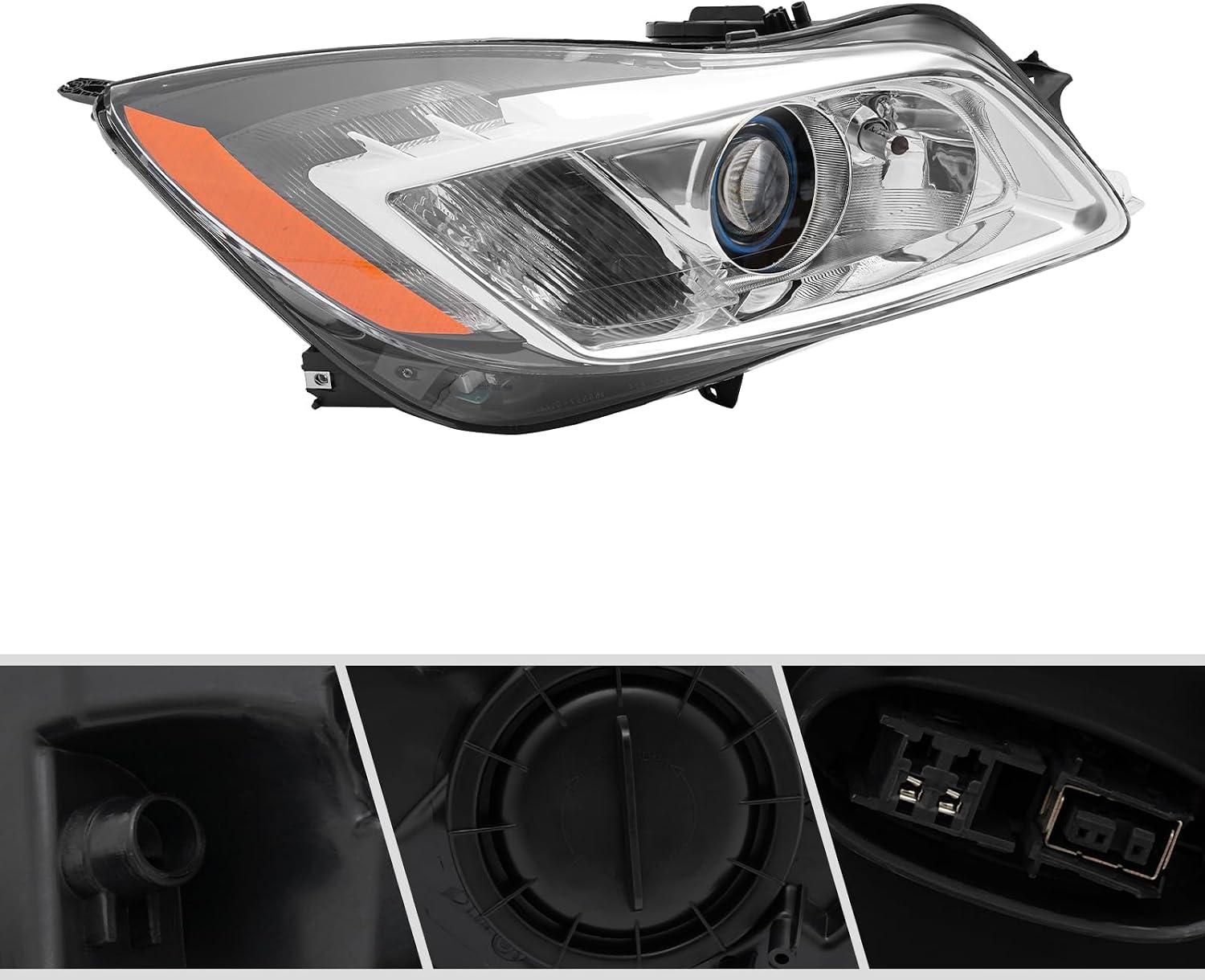 HID/Xenon Headlights Fit For Buick Regal 2009-2012 Headlamps Assembly Front Headlight, Projector Headlight OE/OEM Part Number 22934024, 22934025 (Passenger Side)