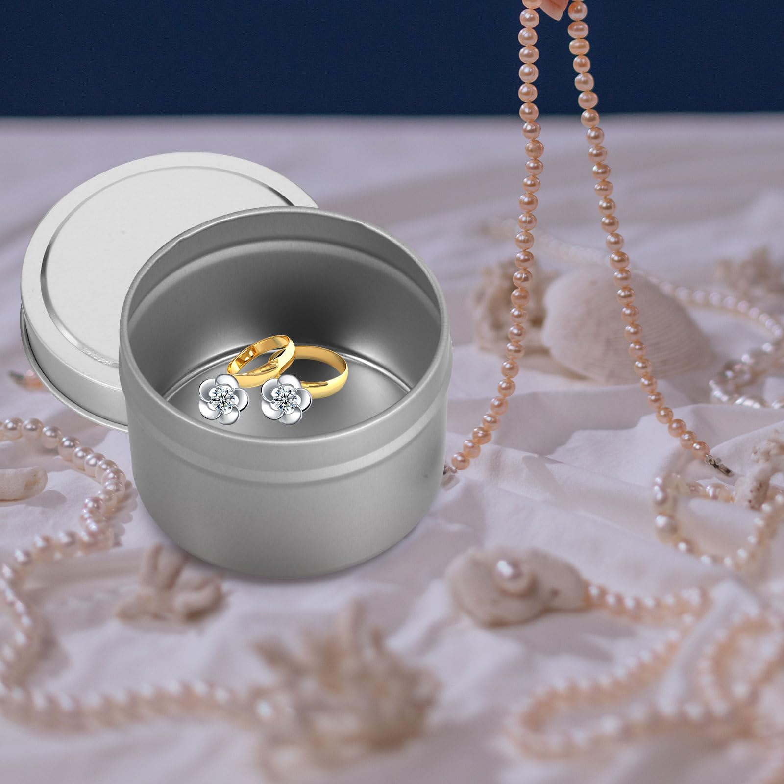 24 Stück Duftkerzendosen aus Weißblech 4 Oz mit Deckel Langlebige Selbstgemacht Kerzenbehälter für Aromatherapie Reise Kleiner Metall Kerzenhalter für Individuelle Duftkerzen