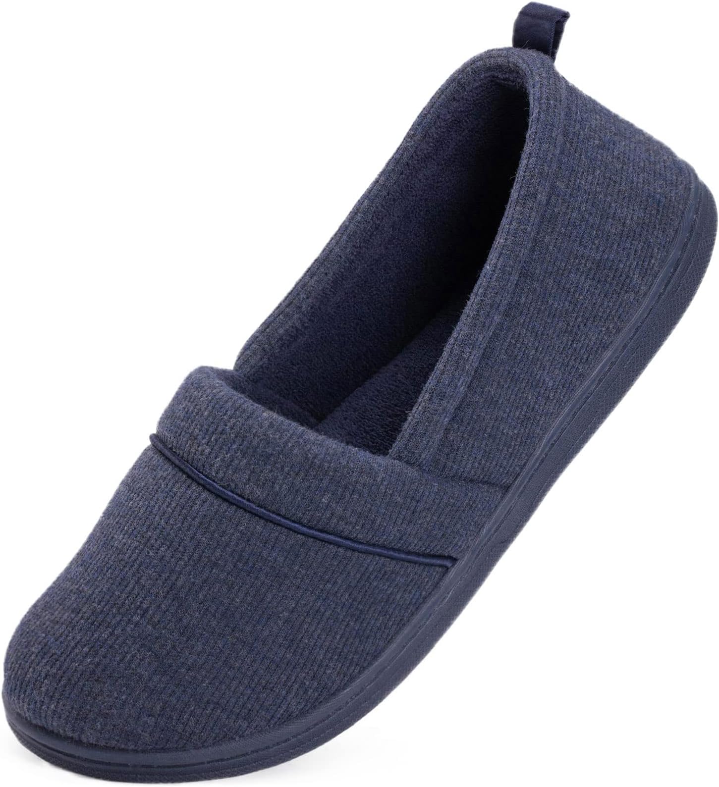 HomeTopWomen's Comfy Loafer Slippers Lightweight Memory Foam Non-slip Indoor House Shoes