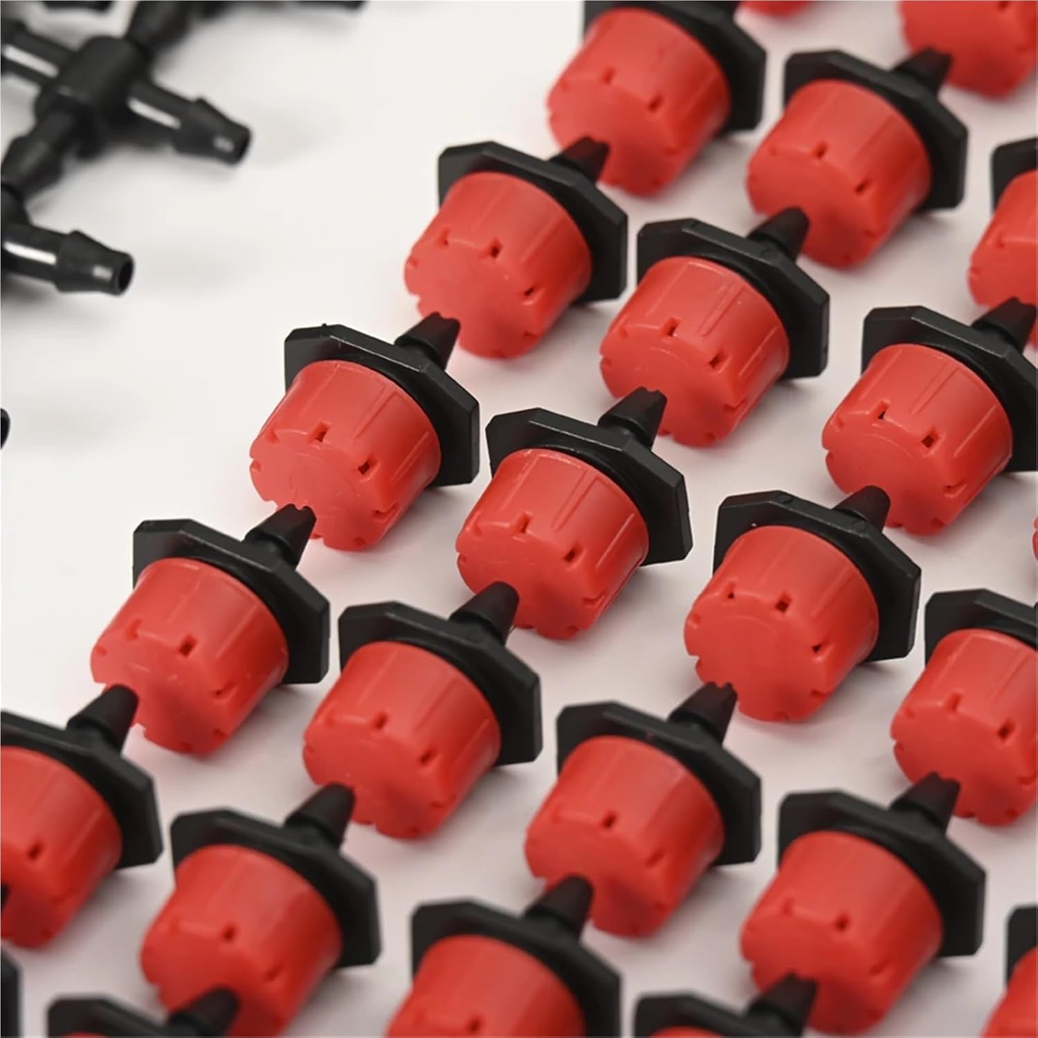 Drip Irrigation Emitters 400pcs 1/4" Drip Irrigation Drippers Micro Plant Water Dripper Irrigation System Garden Connector