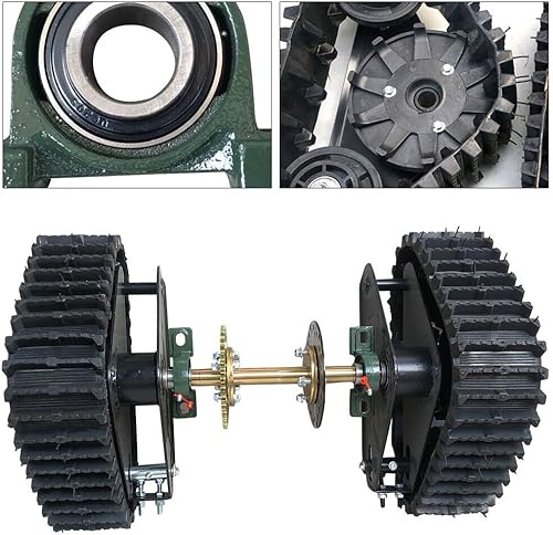 Miniatura 7 de Kit de montaje de riel de eje trasero, 23.622 in 24 pulgadas Go Kart ATV Quad Kit de montaje de pista de eje trasero de montaña y motocicleta kit de