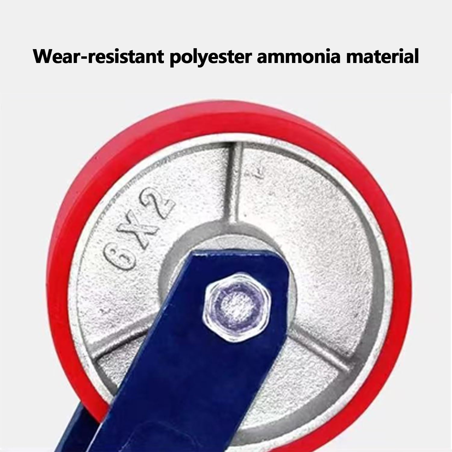 200/300/400mm roulettes Pivotantes Charge Lourde, Charge 1200kg, avec Frein à Double Blocage, Polyuréthane Roue de Transport pour Industriel, Lot de 4(4*Brake,8in(200mm))
