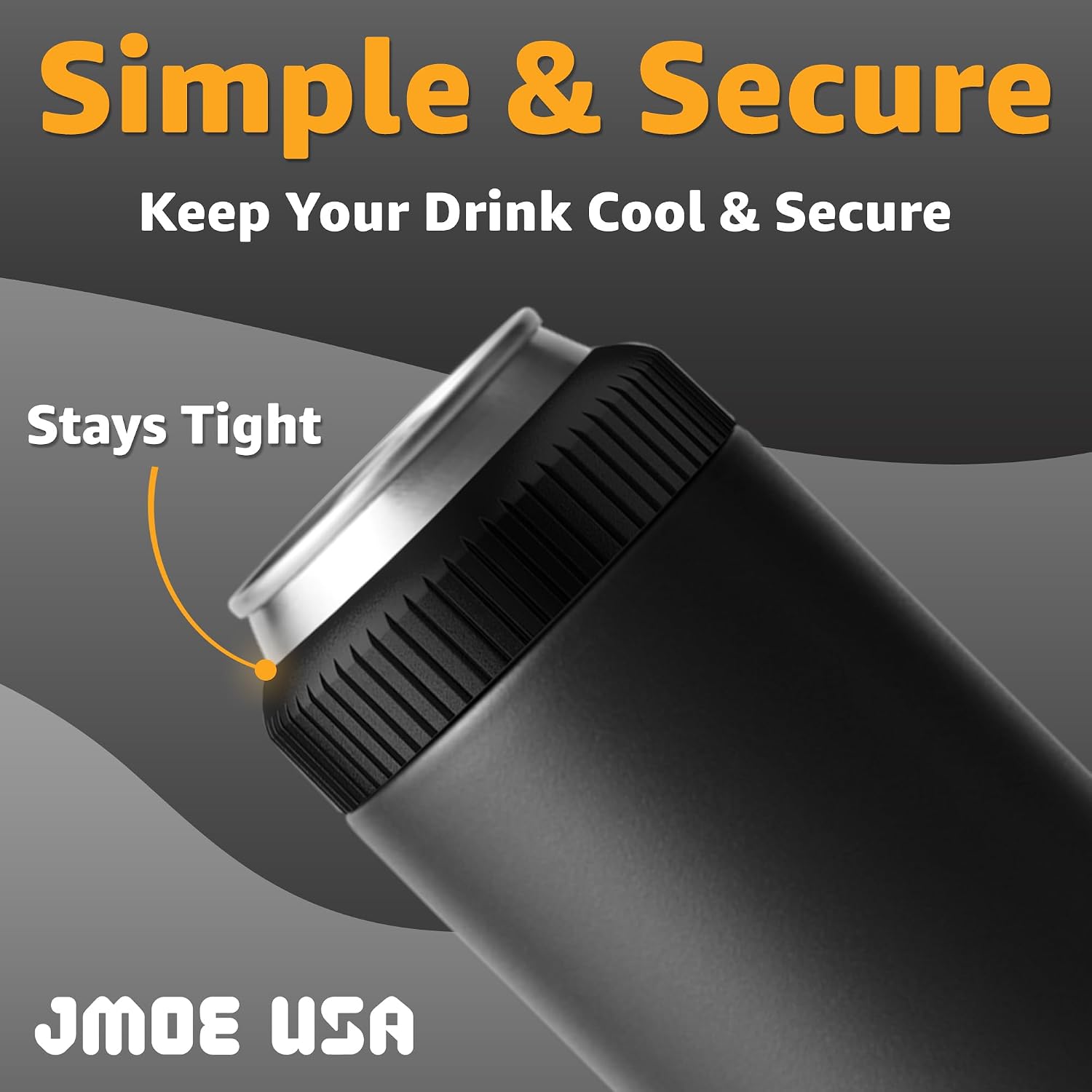Jmoe USA Replacement Lid For Stainless Steel Yeti Colster Can Cooler | Made With Tough Materials | Enhanced Grip Texture | (Slim)
