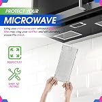 Remplacement du filtre à micro-ondes 13.3" x 5.85" WB06X10596 GE Filtre micro-ondes s'adapte Whirlpool Samsung Maytag - Filtres à graisse d'écran en mesh d'aluminium - Filtres Air Entrer dans le ventilateur de ventilation de four (2-Pk)