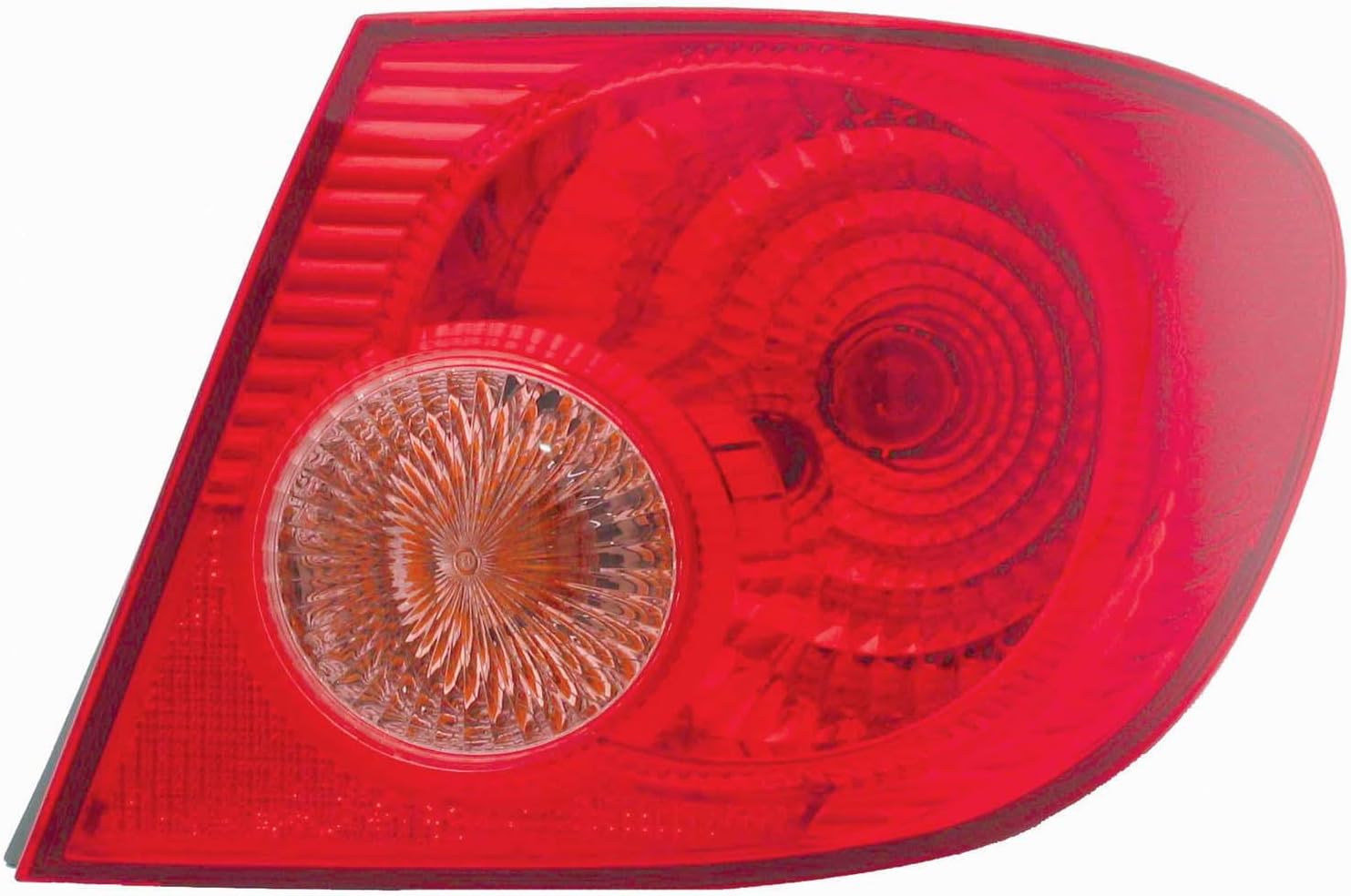 TYC Right Tail Light Assembly Compatible with 2005-2008 Toyota Corolla
