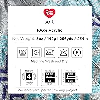 Vista 4 de RED HEART Hilo suave, negro