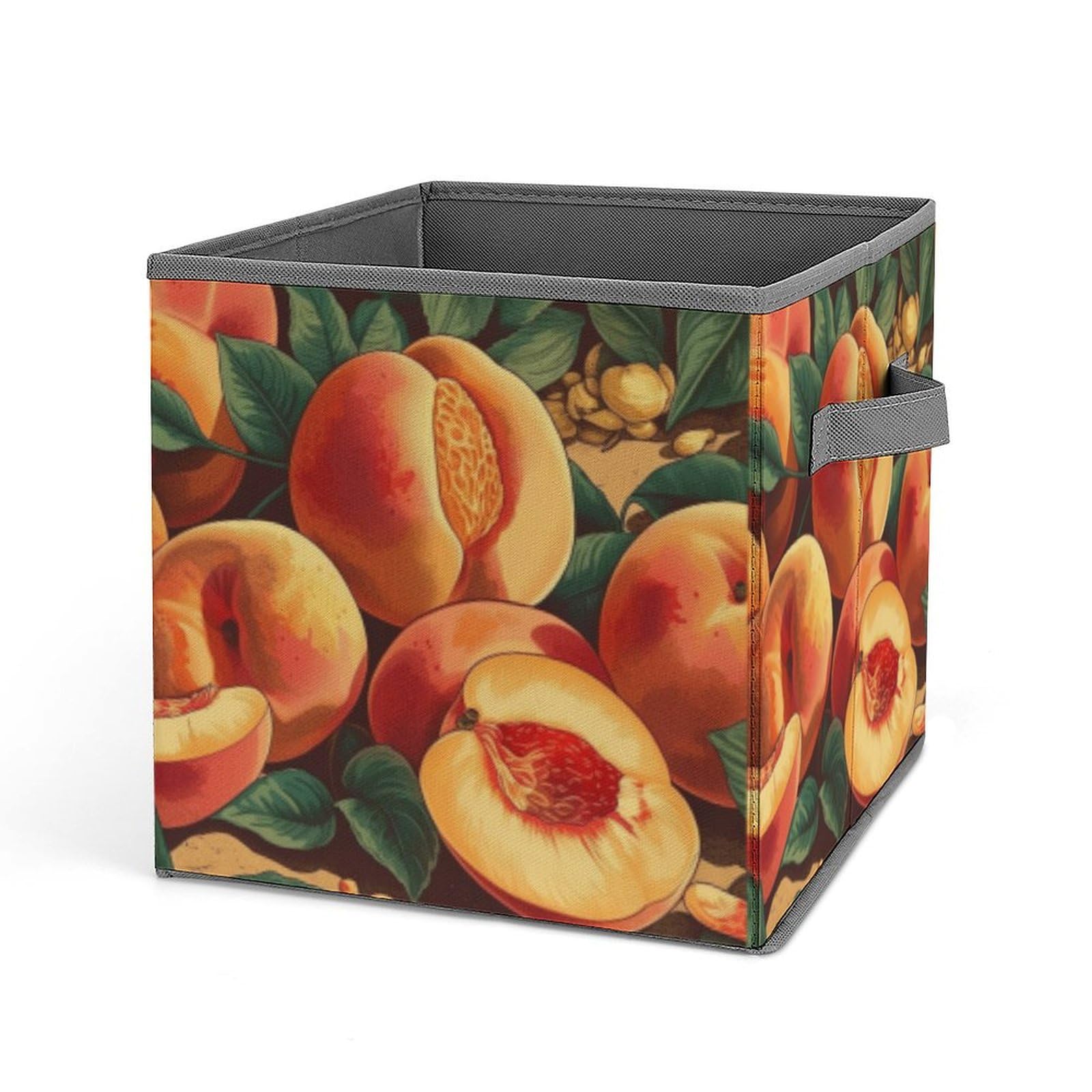 Cubes de rangement pliables pêches pour organiser la chambre d'enfant et optimiser vos placards