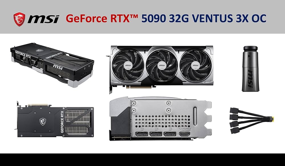 最終セールMSI GEFORCE RTX 5090 VENTUS 3X 32GB MSI GeForce RTX 5090 32G VENTUS 3X OC - MSI-US Official Store