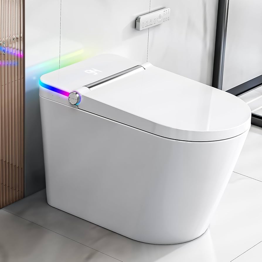 生活家電 Smart heated and sprayed toilet with full features Smart Toilet with Build-in Bidet Seat, Tankless Toilet with