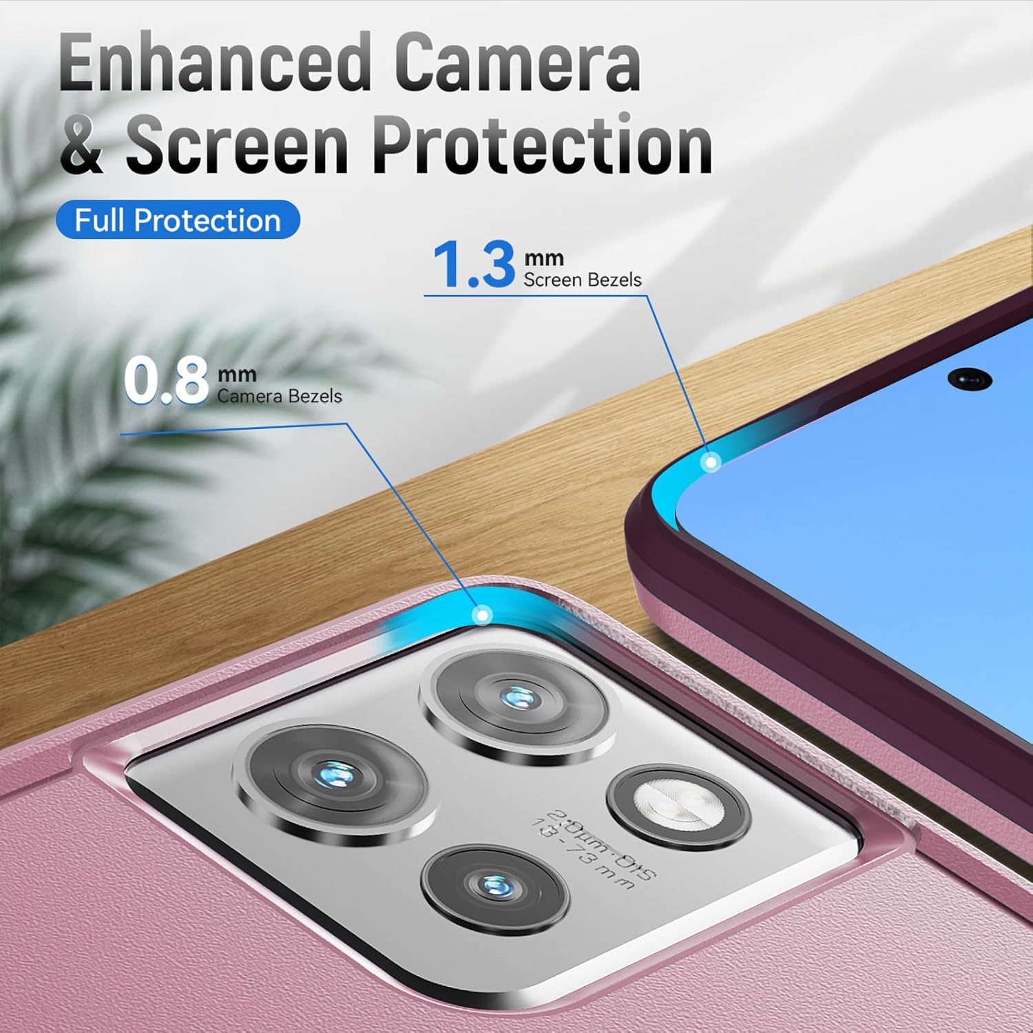 for Moto G 2025 Case, with HD Screen Protector [Military Grade Drop Tested] Heavy-Duty Tough Rugged Shockproof Protective Case for Motorola Moto G 2025, Pink - Image 5