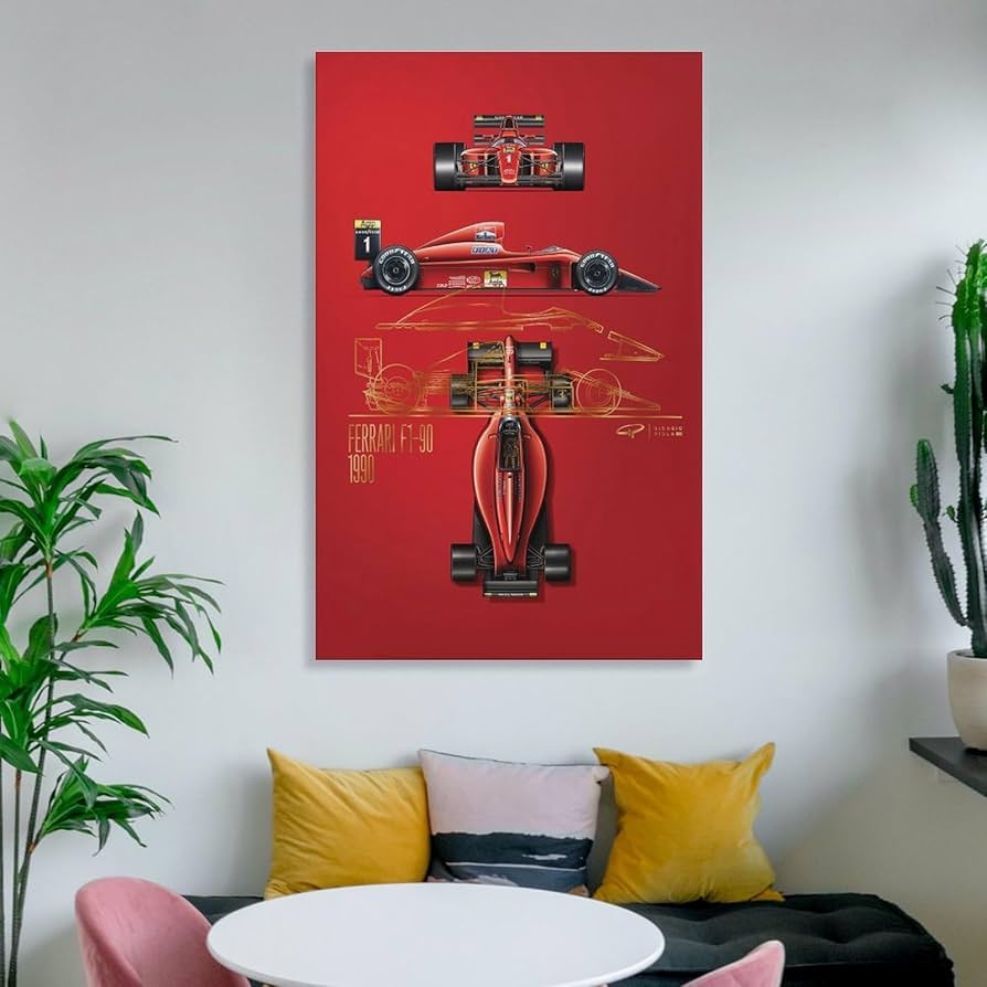 90年代 GILLES! Benjamins F1 フェラーリ ポスター 旧車 90年代 GILLES! Benjamins F1 フェラーリ ポスター 旧車