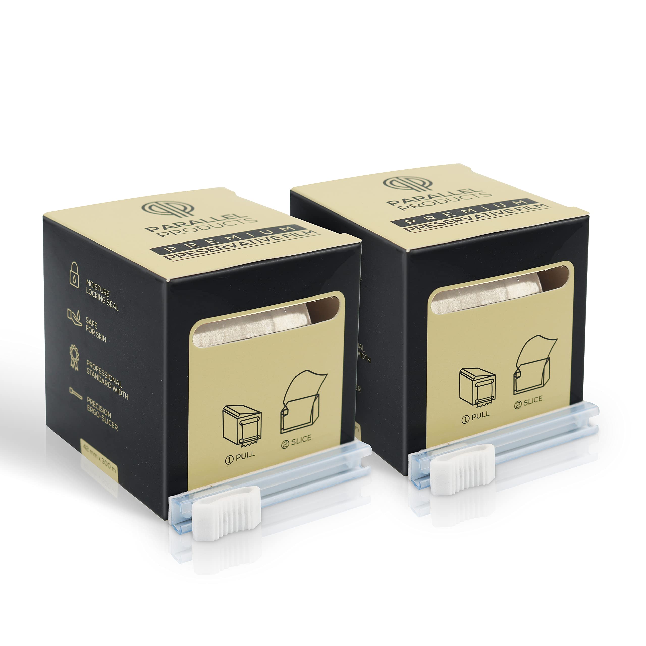 PARALLEL PRODUCTSPremium Preservative Film - Plastic Wrap for Brow and Lash PMU – For Use with Lamination, Microblading or Tint Kit – For use on Eyebrows and Eyelashes – BPA Free – 300m 2-Pack