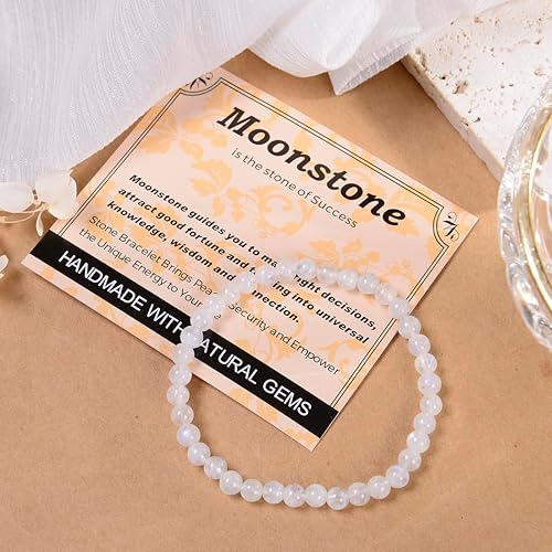Vista 671 de MASSIVE BEADS Pulsera elástica de yoga hecha a mano con piedra natural, cristal curativo, energía, regalos para adultos unisex de 0.157 in, 0.236