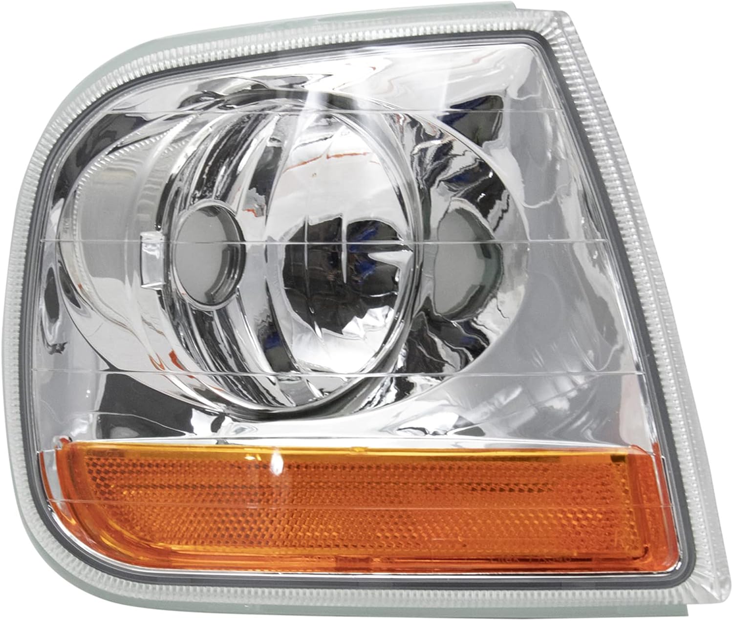 TRQ Driver & Passenger Side Corner Light Set Compatible with 2001-2003 Ford F-150 FO2520170 FO2521170
