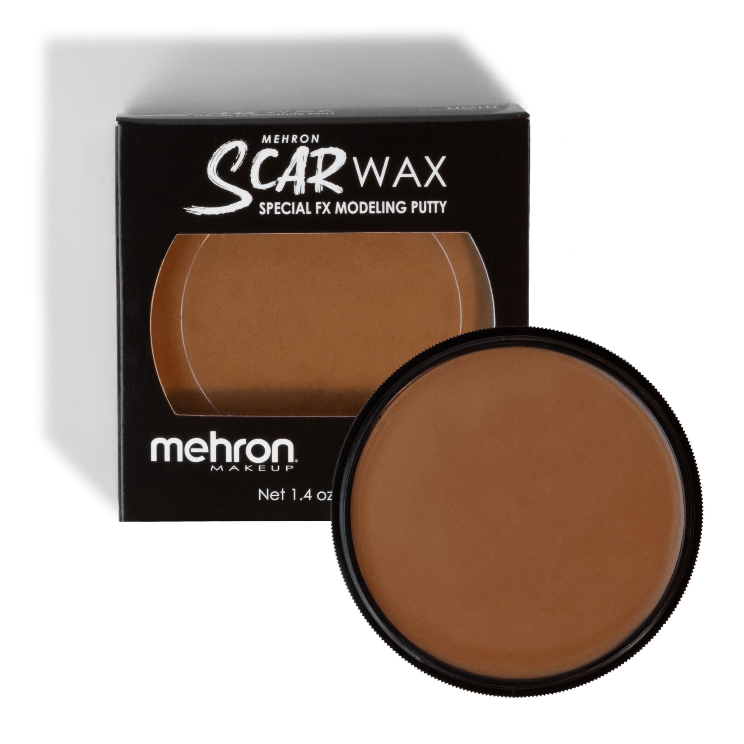 Mehron Scar Wax Special FX Modeling Putty | Moldable Soft Wax for Special FX | Made in the USA | SFX Makeup for Creating Fake Scars, Fake Wounds, Cosplay & Halloween Effects (40 g) (Medium)