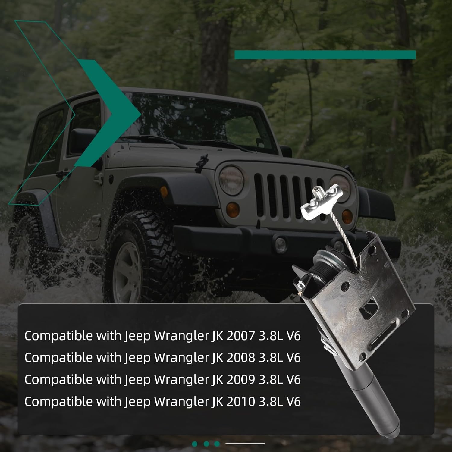 Riyhch Parking Brake Lever 52059887AE,Compatible with Jeep Wrangler JK 2007 2008 2009 2010,Parking Brake Lever Replace#52059887AB, 52059887AD