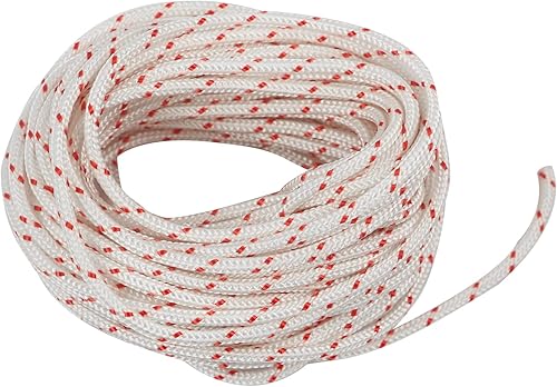 FLYPIG Cuerda de arranque de retroceso de 0.118 in, 32.8 ft, 30 pies, cuerda de arranque del motor, cuerda de tracción para Husqvarna Stihl Echo