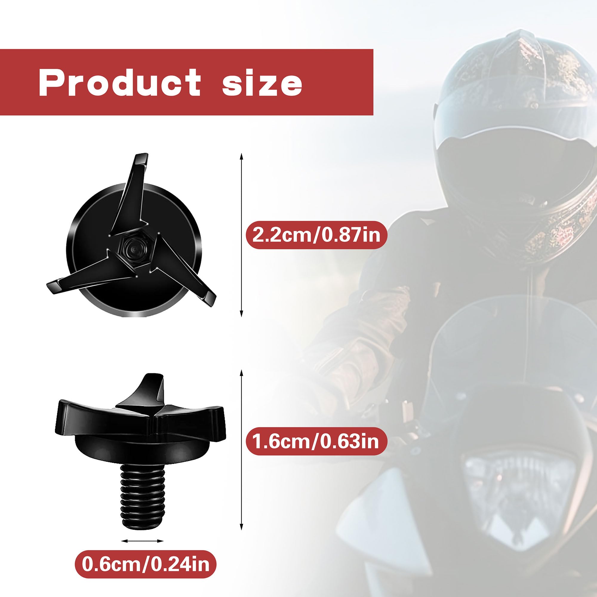 Hyhpsjiee Motorcycle Helmet Screws, 12pcs Dirt Bike Helmet Visor Screws Motorcycle Helmet Accessories.