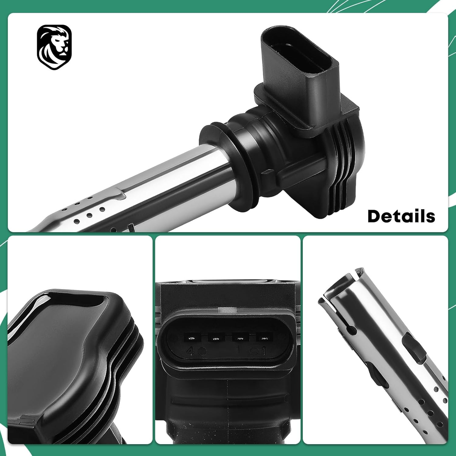 YHTAUTO Set of 5 Ignition Coil Packs Replacement for Volkswagen Jetta 2005-2014, Passat 2012-2015, Golf 2010-2014, Beetle 2006-2014, Rabbit 2006-2009, Lamborghini Gallardo Audi TT RS Quattro