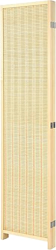 Miniatura 8 de Giantex Bamboo Room Divider, 6 Ft Tall Freestanding Folding Privacy Screen, Wooden Room Separators Divider Wall, Portable Partition Boho 4 Panel