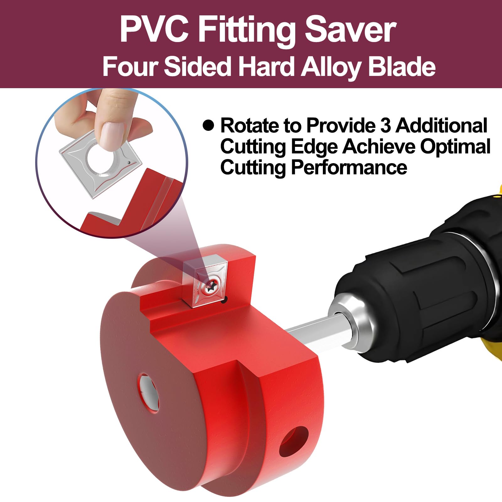 PVC Pipe Reamer - Save Fittings & Joints -4